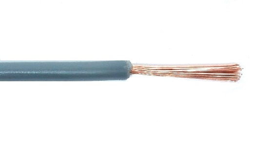Fil 1 conducteur 18 AWG multibrins gris