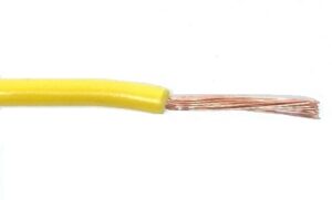 Fil 1 conducteur 18 AWG multibrins jaune