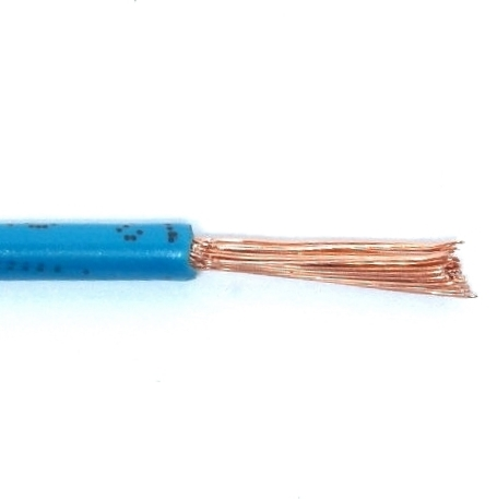 Fil 1 conducteur 14 AWG multibrins bleu