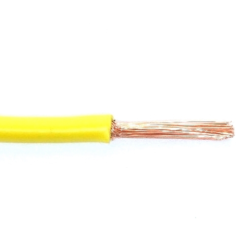 Fil 1 conducteur 14 AWG multibrins jaune