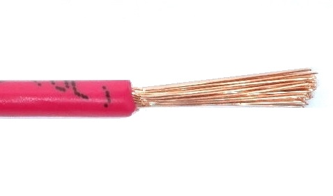 Fil 1 conducteur 14 AWG multibrins rouge