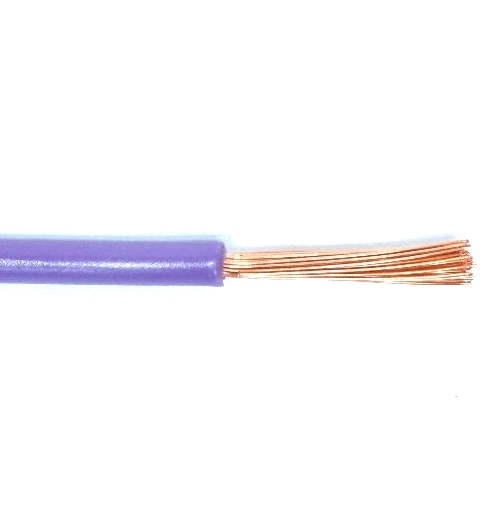 Fil 1 conducteur 14 AWG multibrins violet