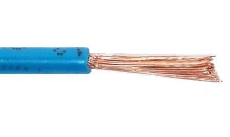 Fil 1 conducteur 12 AWG multibrins bleu