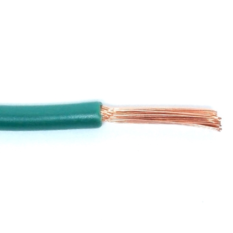 Fil 1 conducteur 12 AWG multibrins vert
