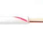 Fil 1 conducteur monobrin blanc - 12 AWG