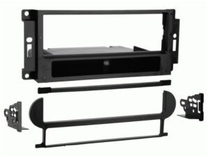 Ensemble de fixation simple DIN pour radio de voiture pour modèles Chrysler, Dodge et Jeep 2004-2010