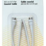 Câble coaxial plat pour fenêtre