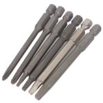 Ensemble de 6 douilles pour tournevis de 75 mm carrées