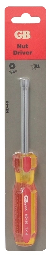 Tournevis avec tête hexagonale - 1/4''