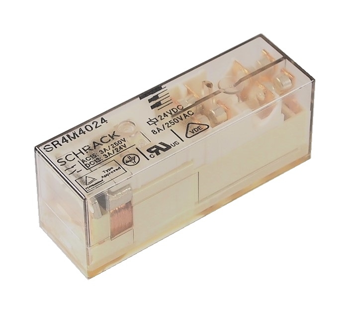 Relais SR4M4024 24 VDC pour PCB